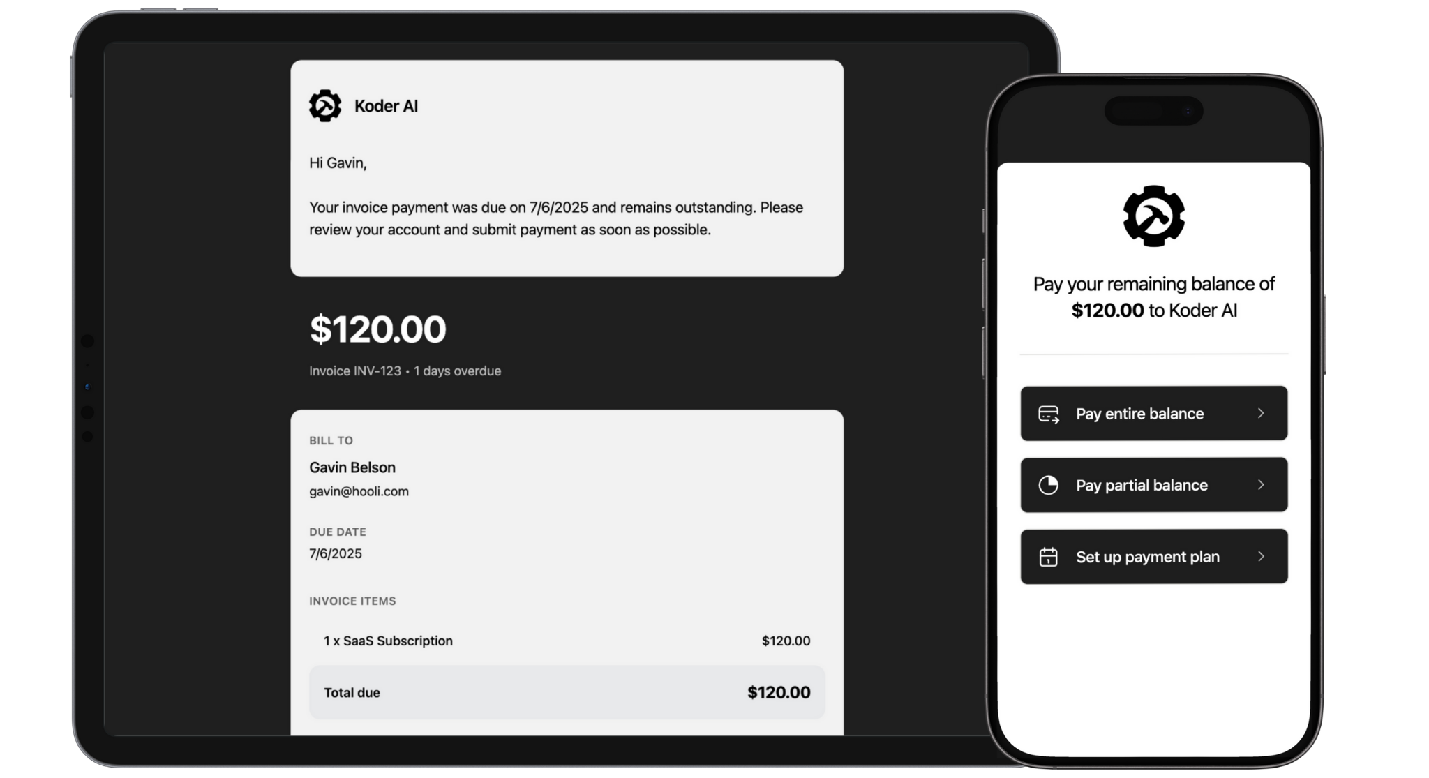 On-brand payment plans that convert non-payers into revenue.